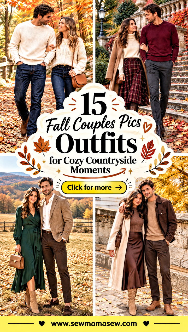 15 Fall Couples Pics Outfits for Cozy Countryside Moments - 15 Fall Couples Pics Outfits for Cozy Countryside Moments