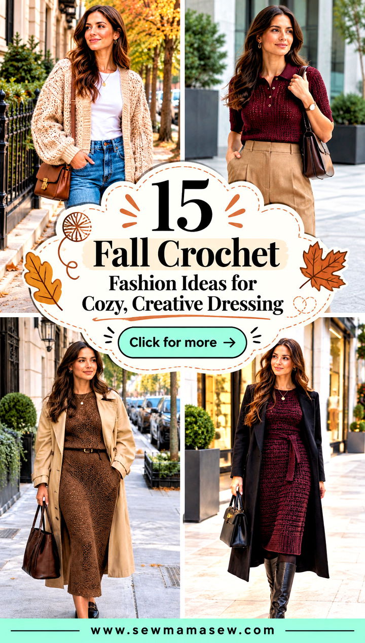 15 Fall Crochet Fashion Ideas for Cozy Creative Dressing - 15 Fall Crochet Fashion Ideas for Cozy, Creative Dressing
