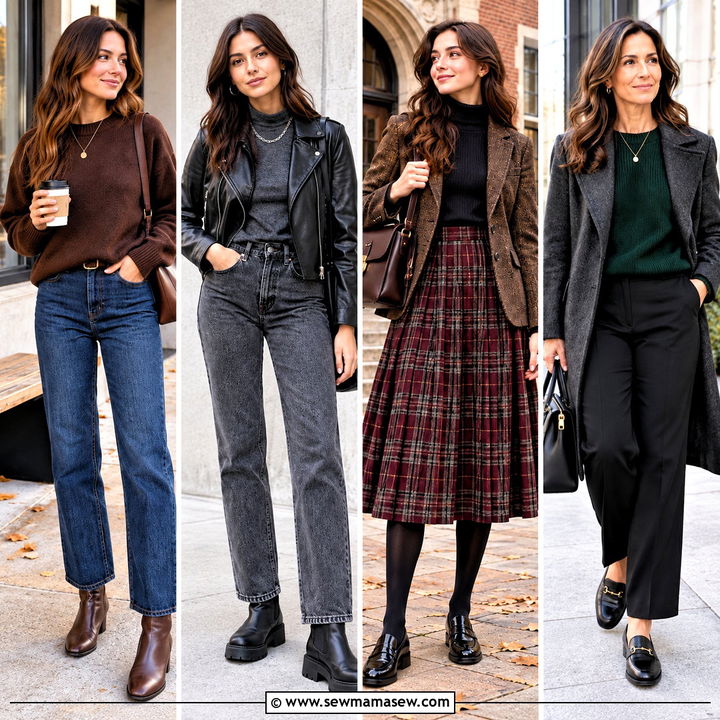 15 Fall Dark Outfits for Women for Chic, Confident Layers