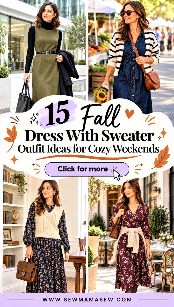 15 Fall Dress With Sweater Outfit Ideas for Cozy Weekends - 15 Fall Dress With Sweater Outfit Ideas for Cozy Weekends