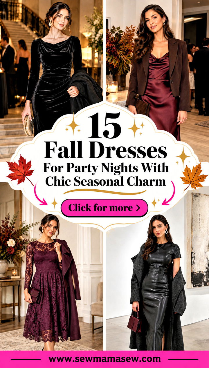 15 Fall Dresses For Party Nights With Chic Seasonal Charm - 15 Fall Dresses For Party Nights With Chic Seasonal Charm