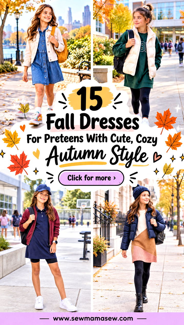 15 Fall Dresses For Preteens With Cute Cozy Autumn Style - 15 Fall Dresses For Preteens With Cute, Cozy Autumn Style