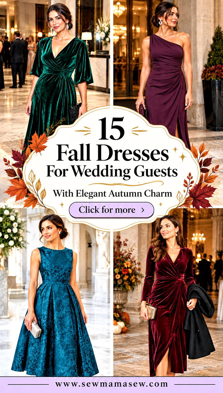 15 Fall Dresses For Wedding Guests With Elegant Autumn Charm - 15 Fall Dresses For Wedding Guests With Elegant Autumn Charm