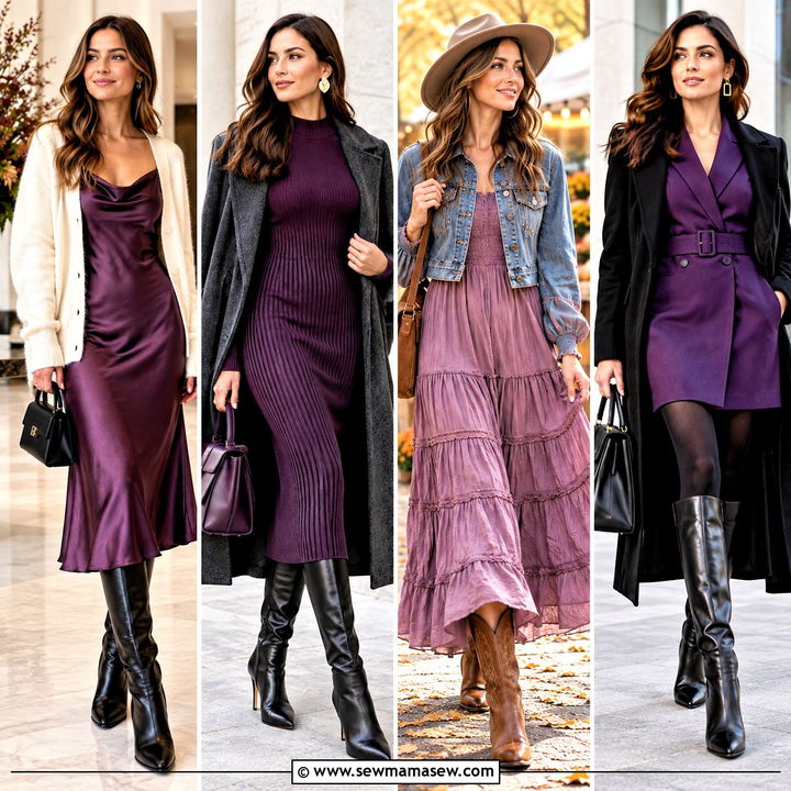15 Fall Dresses Purple Lovers Will Adore for Cozy Autumn Days