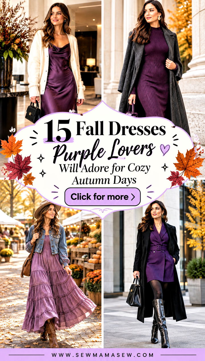 15 Fall Dresses Purple Lovers Will Adore for Cozy Autumn Days - 15 Fall Dresses Purple Lovers Will Adore for Cozy Autumn Days