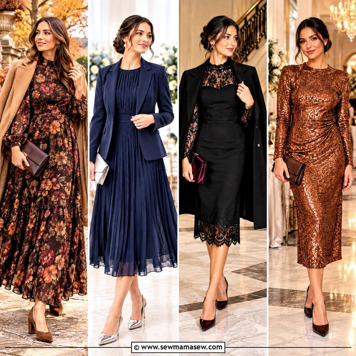 15 Fall Dresses Wedding Guest Looks for Elegant Autumn Nights