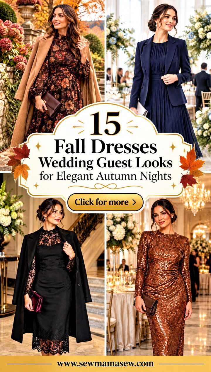15 Fall Dresses Wedding Guest Looks for Elegant Autumn Nights - 15 Fall Dresses Wedding Guest Looks for Elegant Autumn Nights