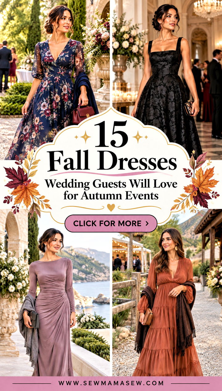 15 Fall Dresses Wedding Guests Will Love for Autumn Events - 15 Fall Dresses Wedding Guests Will Love for Autumn Events
