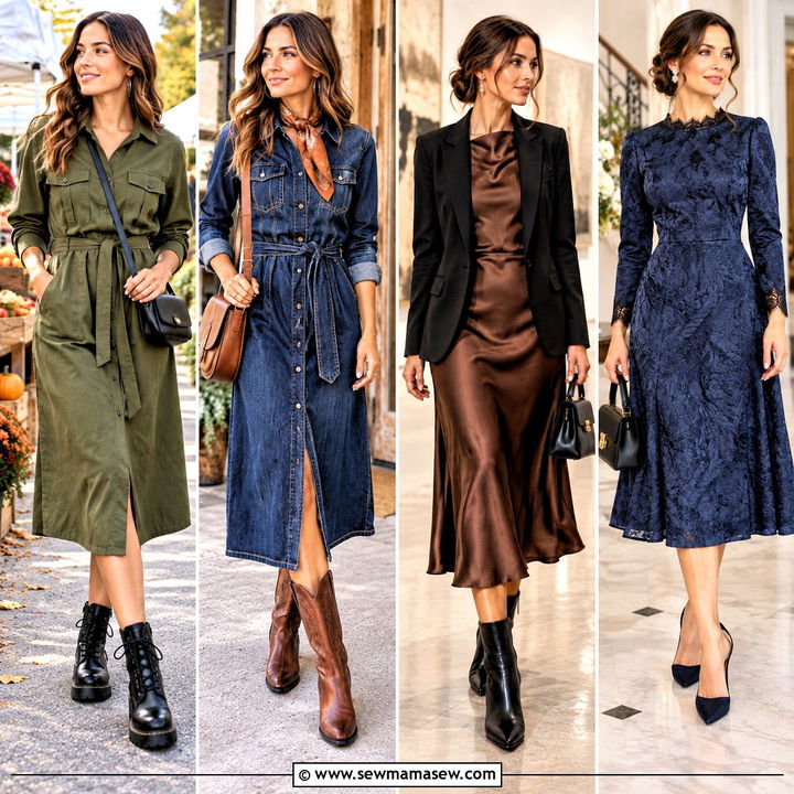 15 Fall Dresses With Sleeves for Effortless Cozy-Day Style