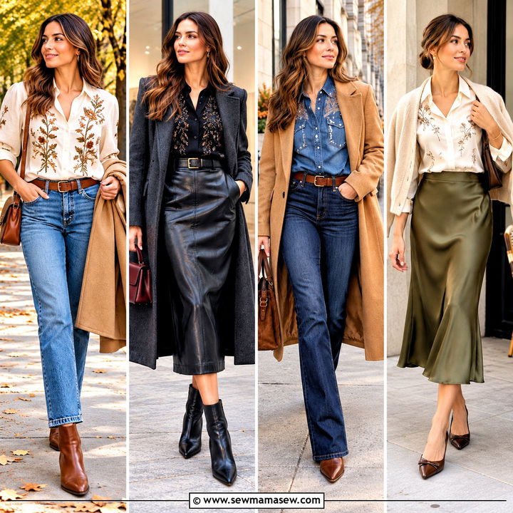 15 Fall Embroidered Shirts for Charming Everyday Autumn Looks