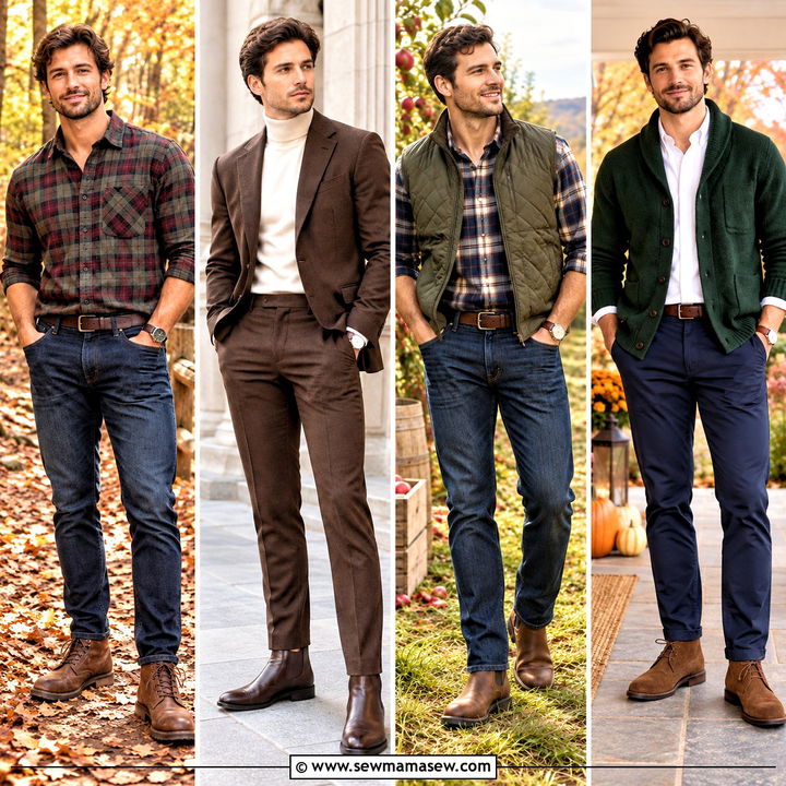 15 Fall Engagement Outfits for Men for Photos You'll Love