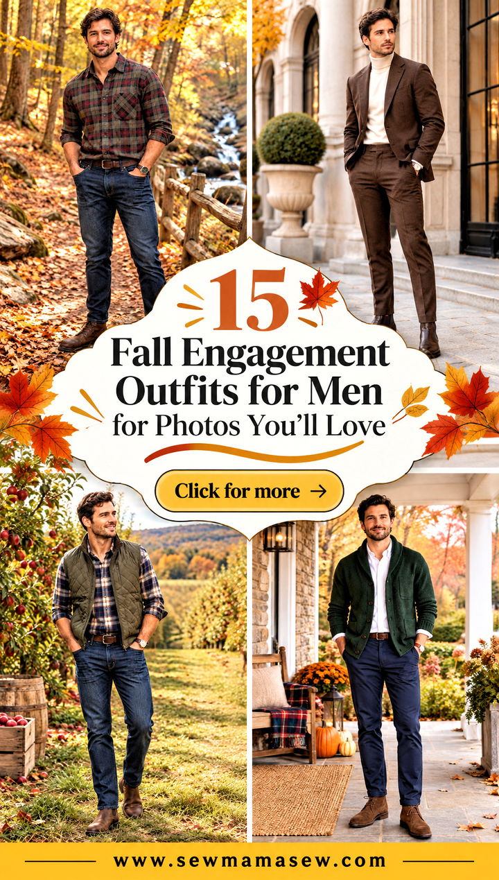 15 Fall Engagement Outfits for Men for Photos Youll Love - 15 Fall Engagement Outfits for Men for Photos You'll Love