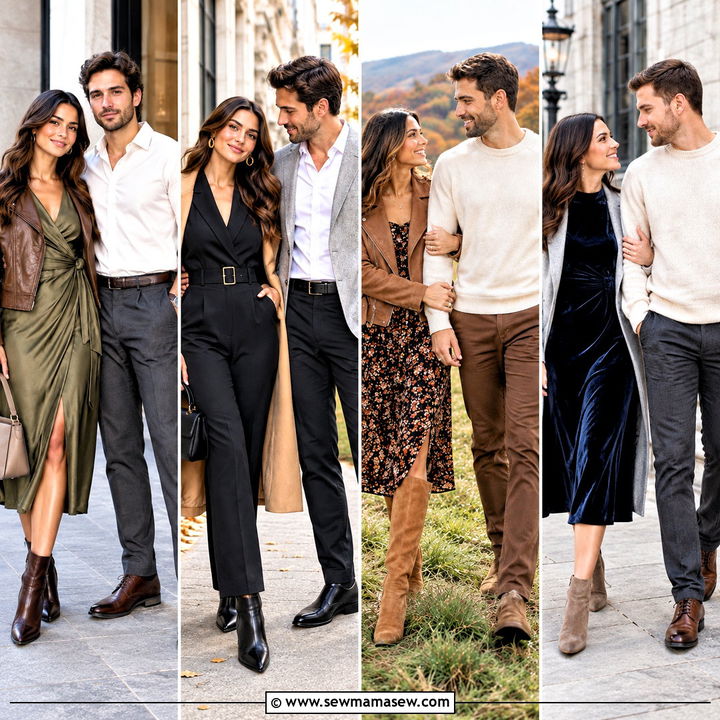15 Fall Engagement Photoshoot Outfits for Cozy Couple Moments