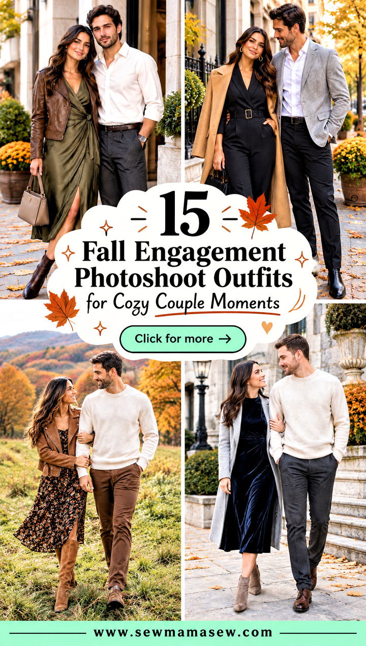 15 Fall Engagement Photoshoot Outfits for Cozy Couple Moments - 15 Fall Engagement Photoshoot Outfits for Cozy Couple Moments