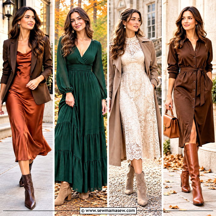 15 Fall Engagement Pictures Dress Ideas for Dreamy Portraits
