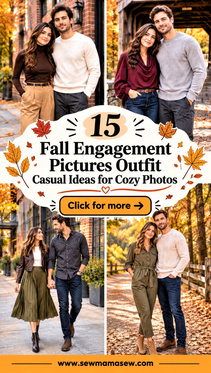 15 Fall Engagement Pictures Outfit Casual Ideas for Cozy Photos - 15 Fall Engagement Pictures Outfit Casual Ideas for Cozy Photos