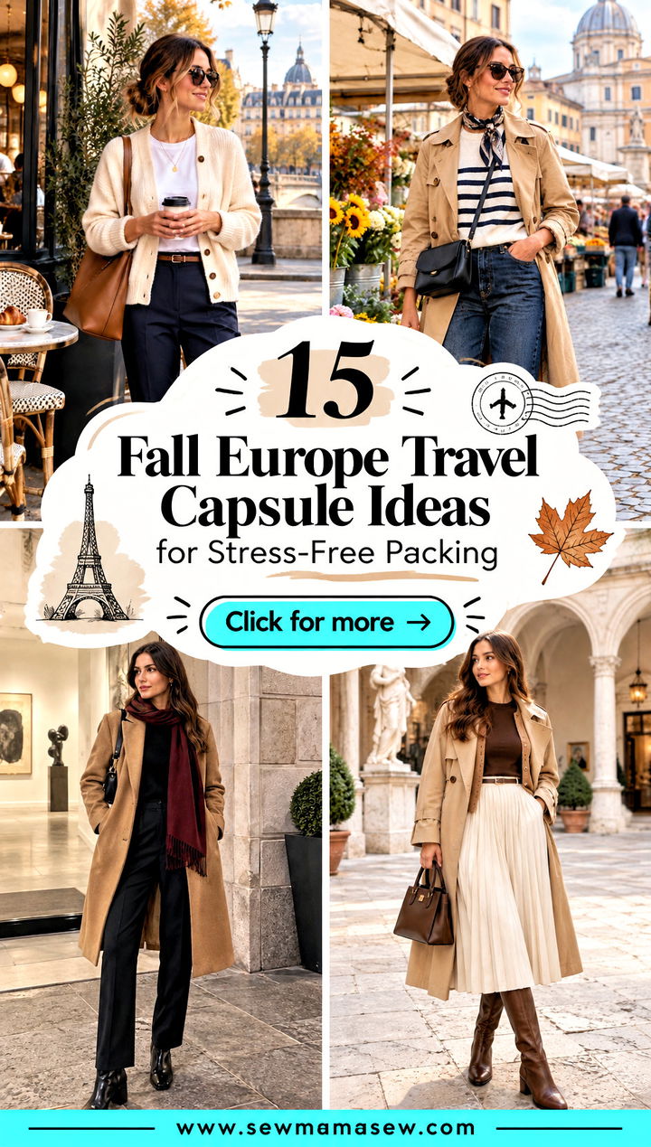 15 Fall Europe Travel Capsule Ideas for Stress-Free Packing - 15 Fall Europe Travel Capsule Ideas for Stress-Free Packing