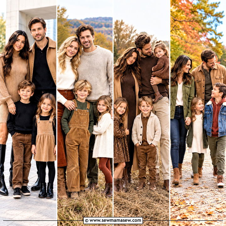 15 Fall Family Matching Outfits for Cozy Autumn Portraits