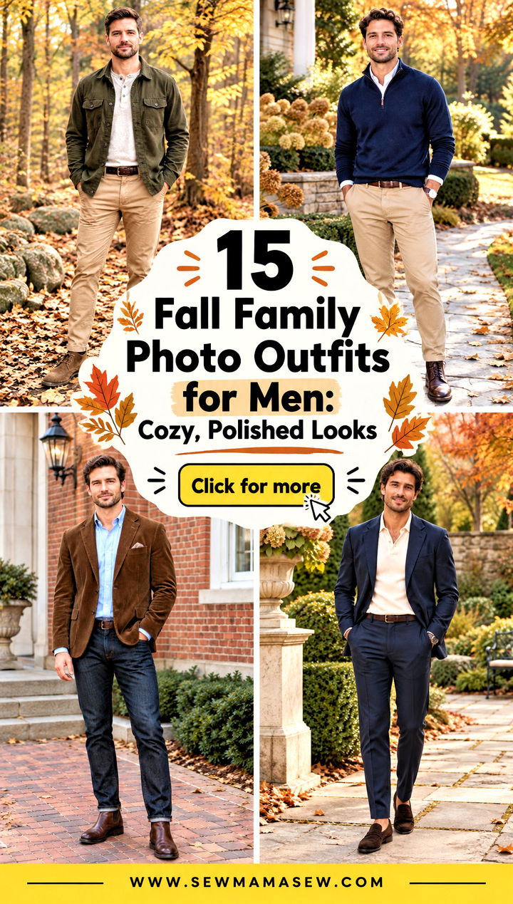 15 Fall Family Photo Outfits for Men Cozy Polished Looks - 15 Fall Family Photo Outfits for Men: Cozy, Polished Looks