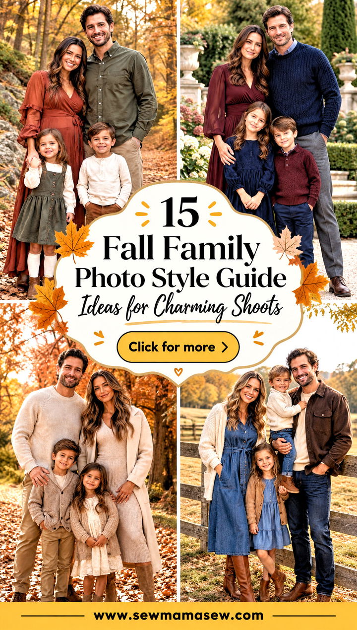 15 Fall Family Photo Style Guide Ideas for Charming Shoots - 15 Fall Family Photo Style Guide Ideas for Charming Shoots