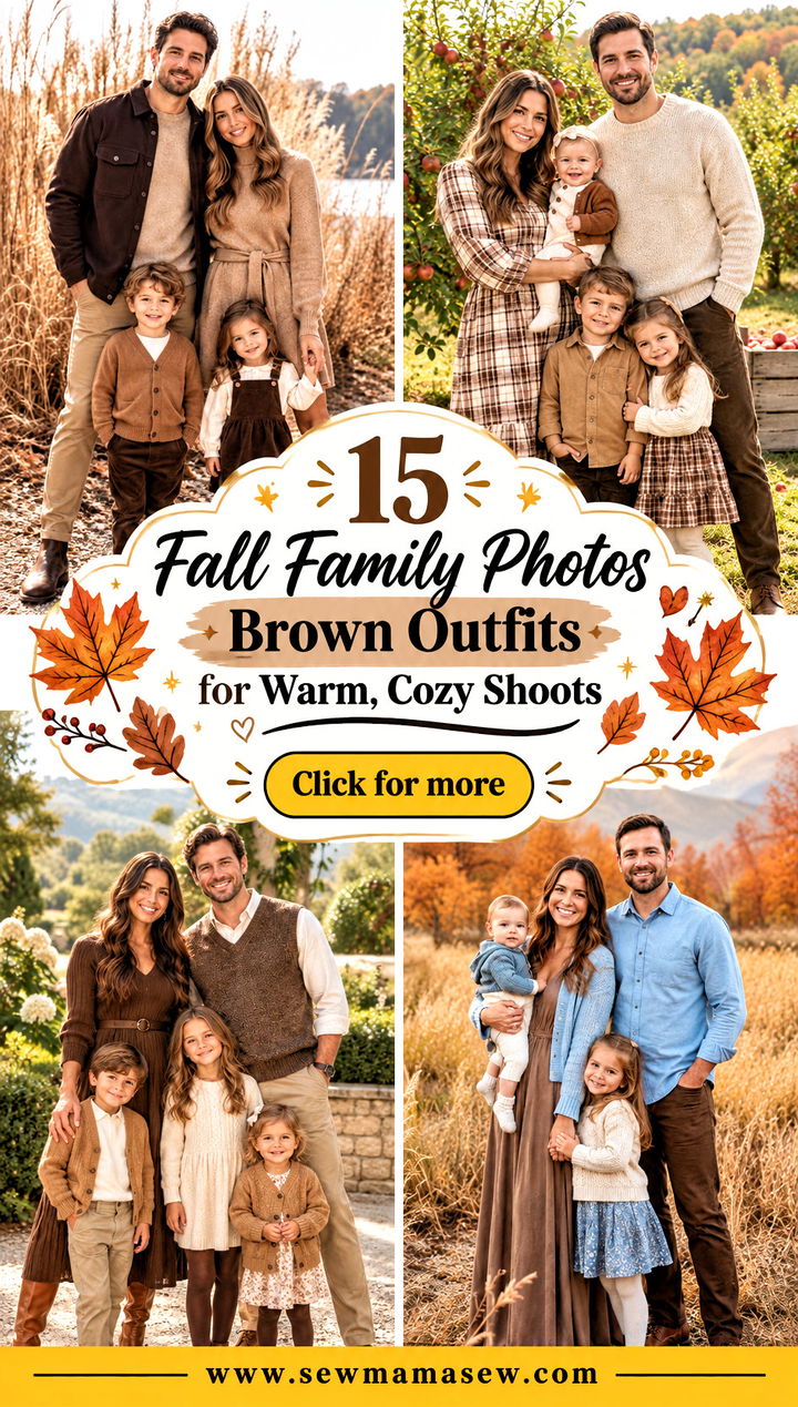 15 Fall Family Photos Brown Outfits for Warm Cozy Shoots - 15 Fall Family Photos Brown Outfits for Warm, Cozy Shoots