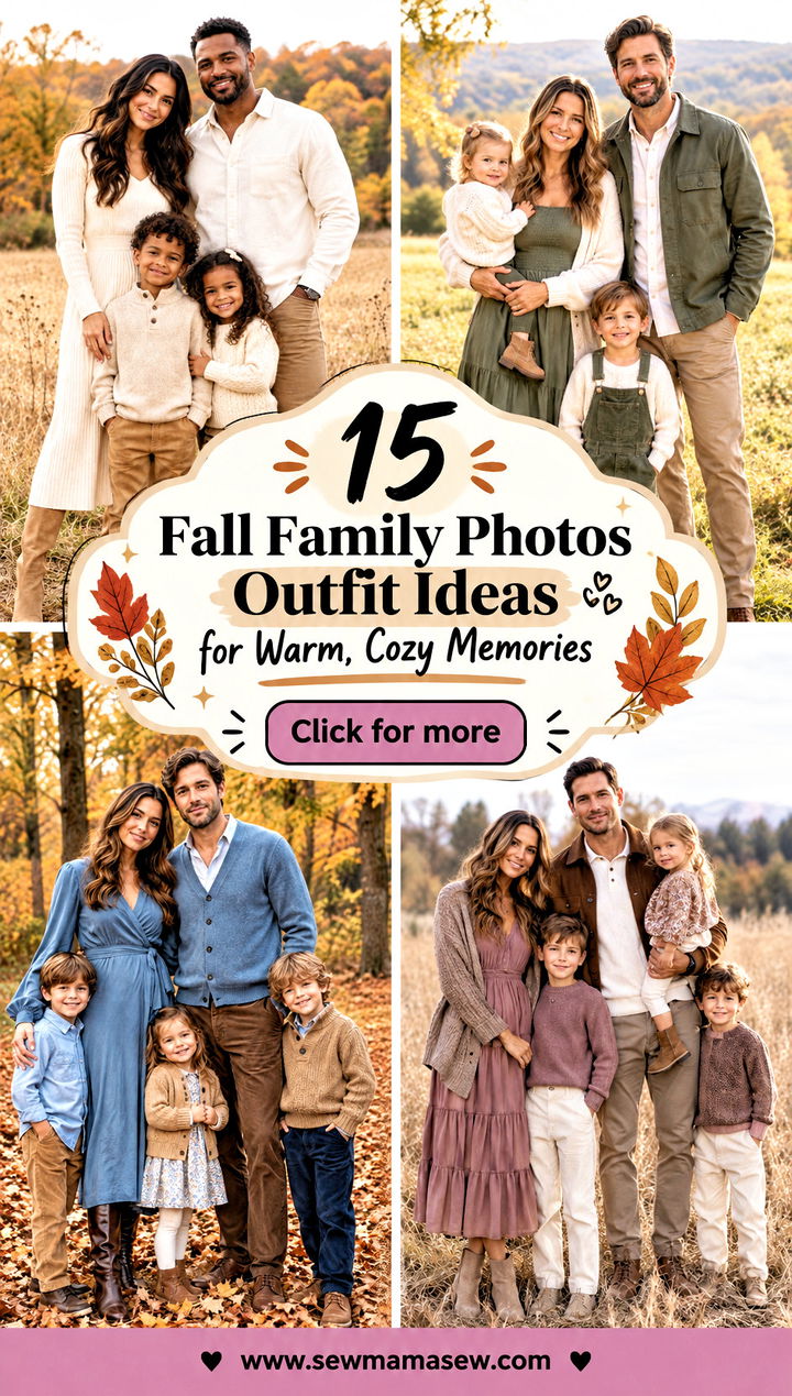 15 Fall Family Photos Outfit Ideas for Warm Cozy Memories - 15 Fall Family Photos Outfit Ideas for Warm, Cozy Memories