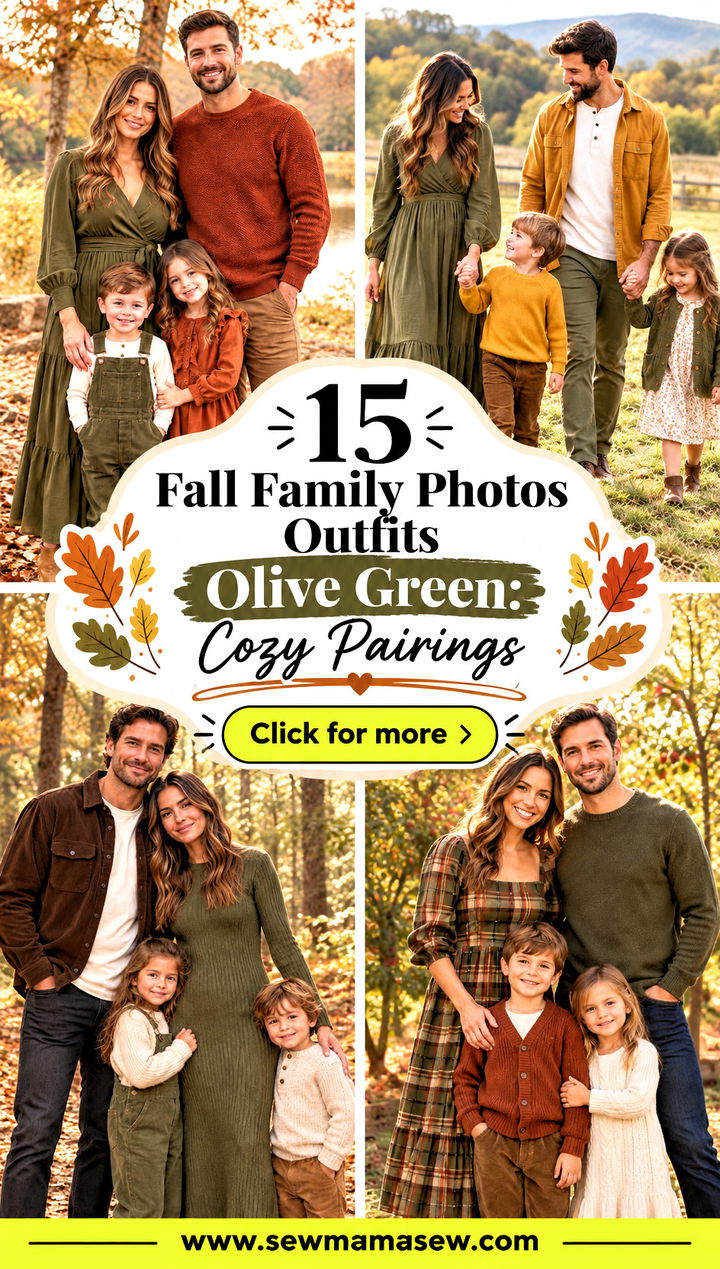 15 Fall Family Photos Outfits Olive Green Cozy Pairings - 15 Fall Family Photos Outfits Olive Green: Cozy Pairings