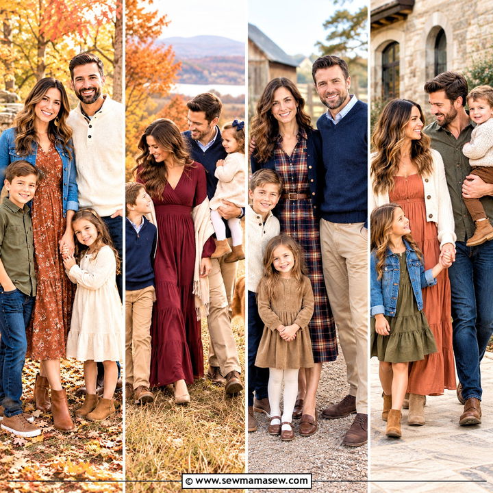 15 Fall Family Picture Dress Ideas for Effortless Elegance