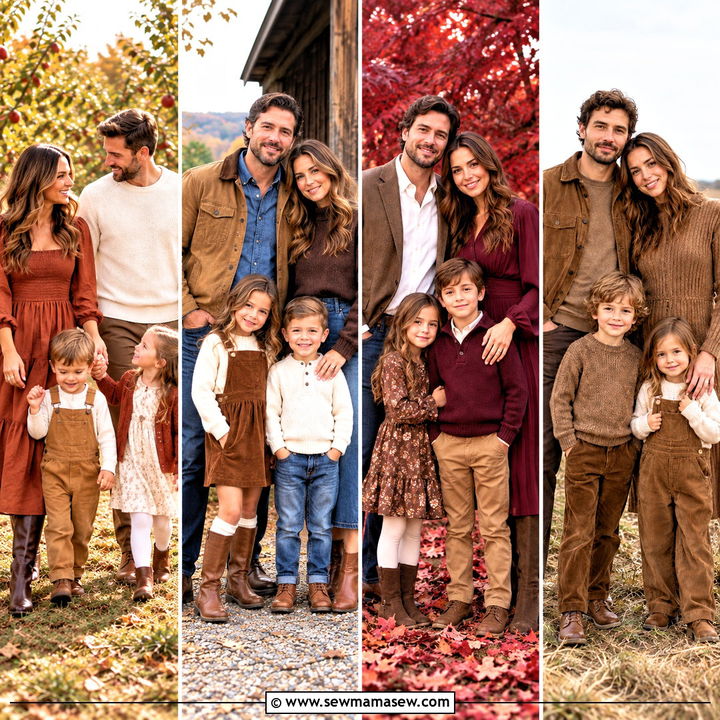 15 Fall Family Pictures Outfits Brown Warm Stylish Looks