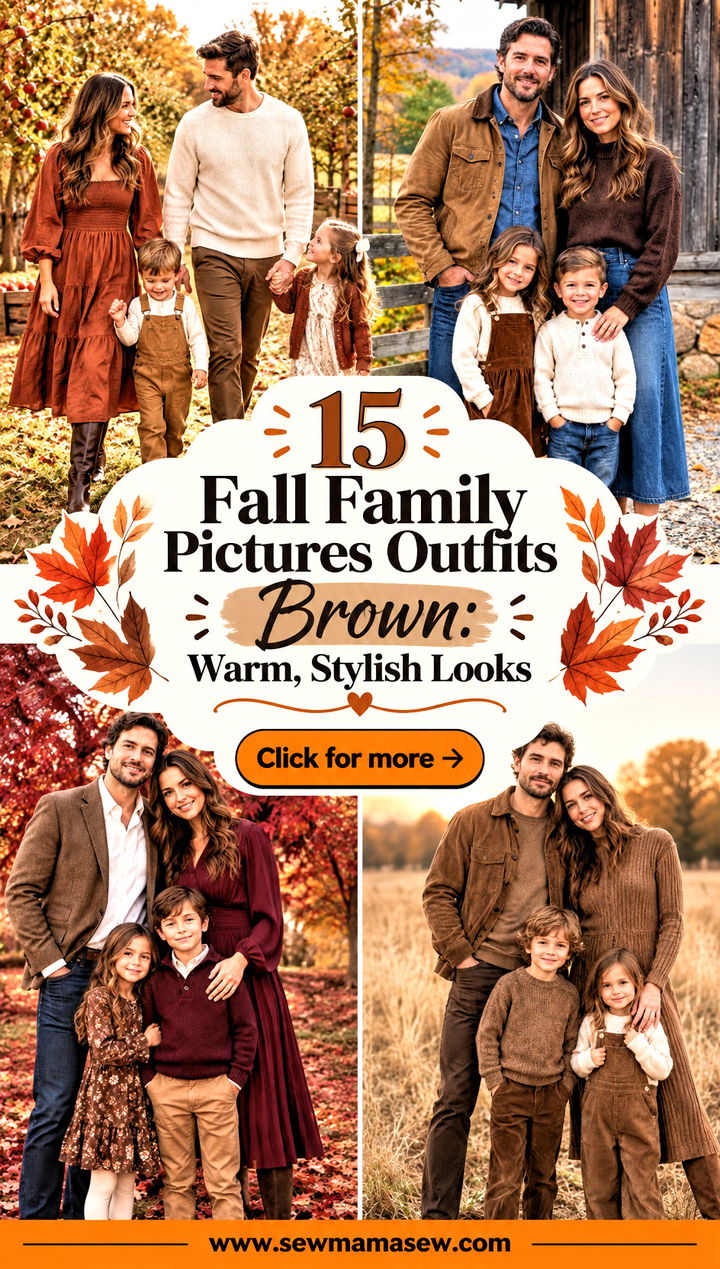 15 Fall Family Pictures Outfits Brown Warm Stylish Looks - 15 Fall Family Pictures Outfits Brown: Warm, Stylish Looks