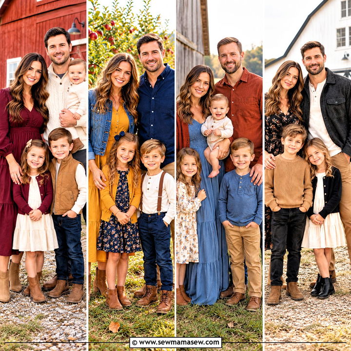 15 Fall Family Pictures Outfits Country: Charming Looks
