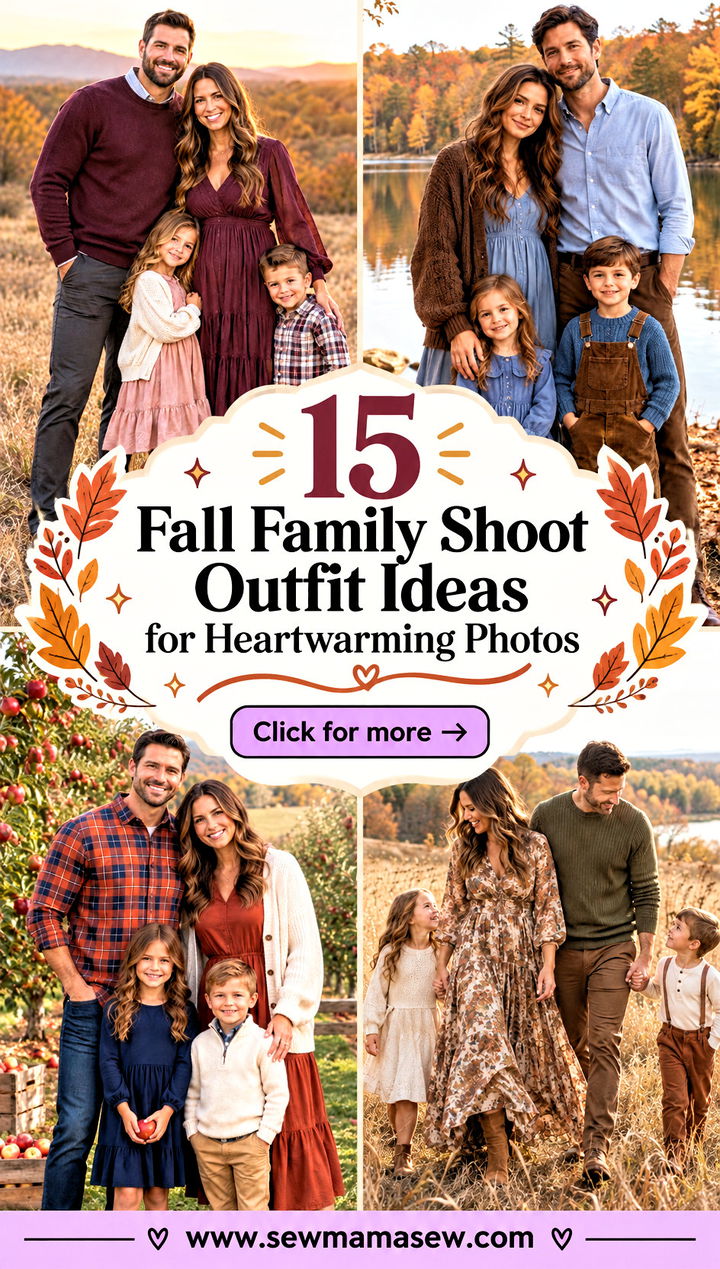 15 Fall Family Shoot Outfit Ideas for Heartwarming Photos - 15 Fall Family Shoot Outfit Ideas for Heartwarming Photos