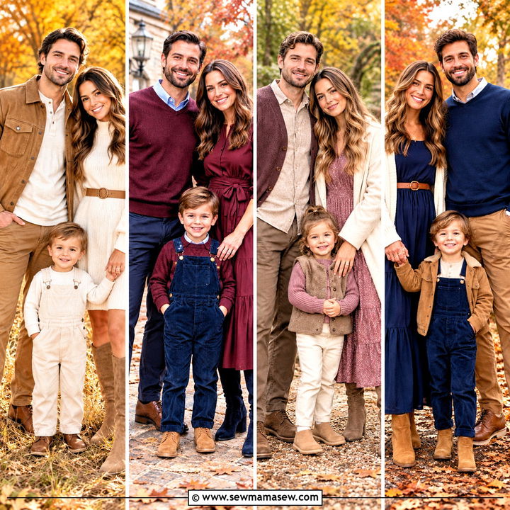 15 Fall Family of 3 Pictures Outfits for Charming Portraits