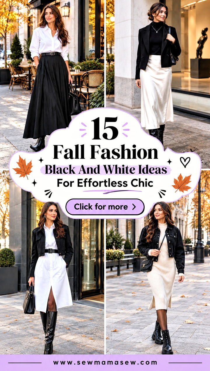 15 Fall Fashion Black And White Ideas For Effortless Chic - 15 Fall Fashion Black And White Ideas For Effortless Chic