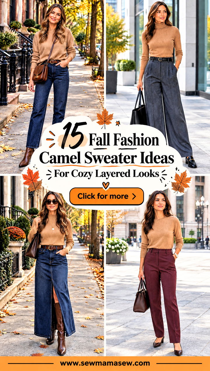 15 Fall Fashion Camel Sweater Ideas For Cozy Layered Looks - 15 Fall Fashion Camel Sweater Ideas For Cozy Layered Looks