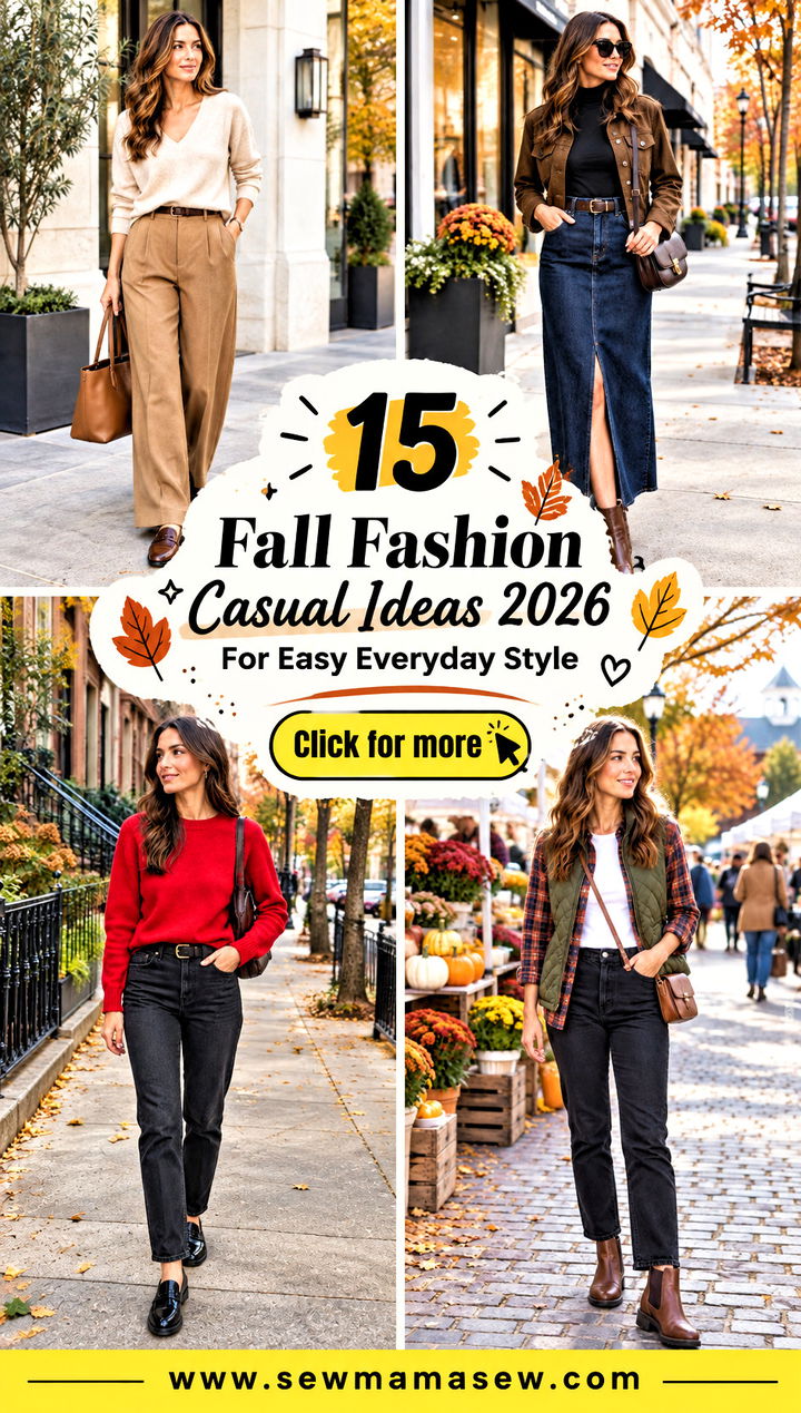 15 Fall Fashion Casual Ideas 2026 For Easy Everyday Style - 15 Fall Fashion Casual Ideas 2026 For Easy Everyday Style