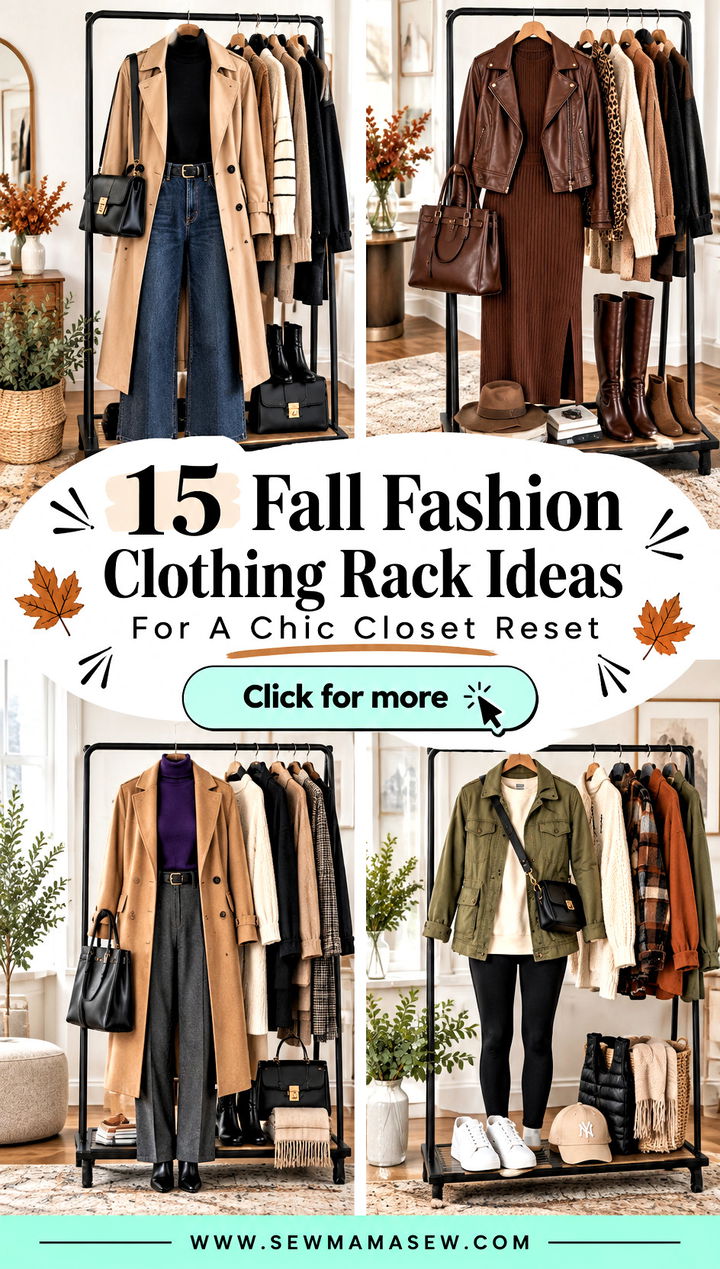 15 Fall Fashion Clothing Rack Ideas For A Chic Closet Reset - 15 Fall Fashion Clothing Rack Ideas For A Chic Closet Reset