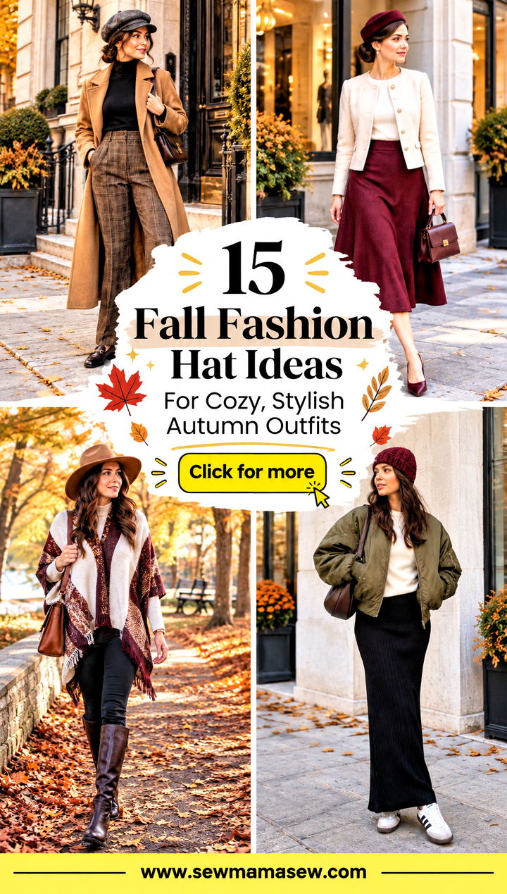 15 Fall Fashion Hat Ideas For Cozy Stylish Autumn Outfits - 15 Fall Fashion Hat Ideas For Cozy, Stylish Autumn Outfits
