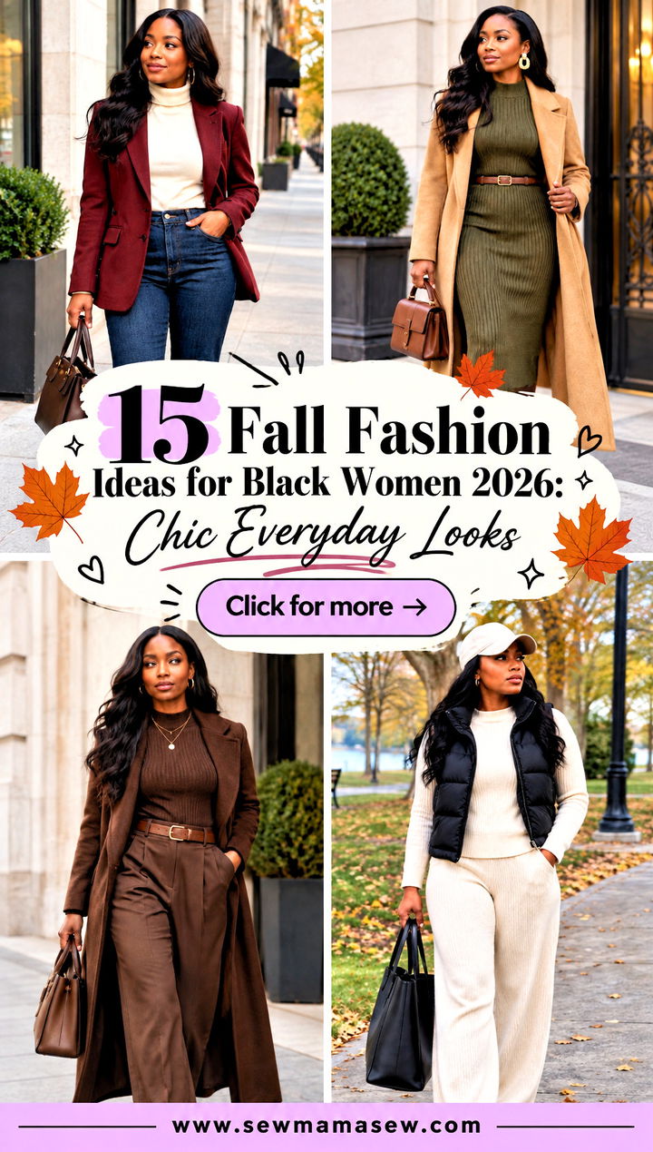 15 Fall Fashion Ideas for Black Women 2026 Chic Everyday Looks - 15 Fall Fashion Ideas for Black Women 2026: Chic Everyday Looks