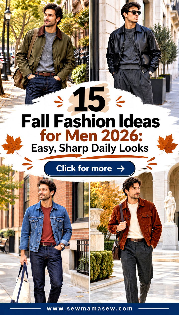 15 Fall Fashion Ideas for Men 2026 Easy Sharp Daily Looks - 15 Fall Fashion Ideas for Men 2026: Easy, Sharp Daily Looks