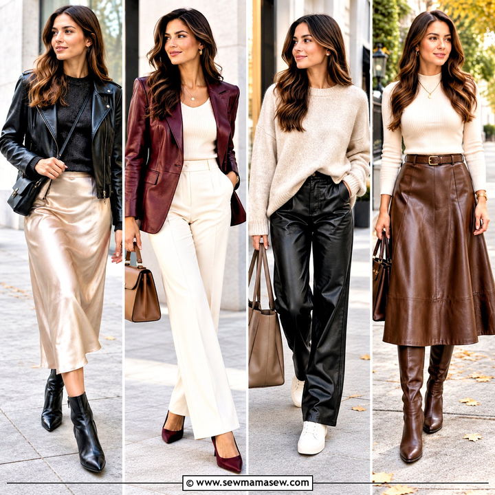 15 Fall Fashion Leather Outfit Ideas for Bold City Looks