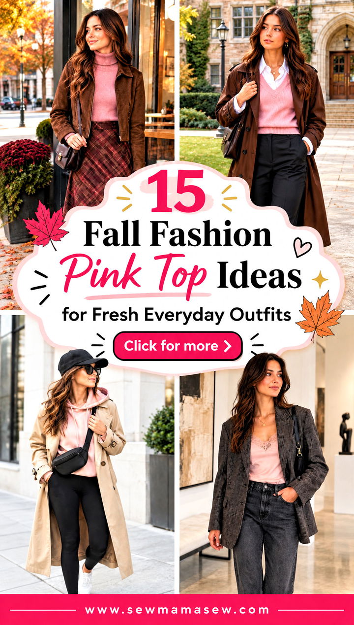 15 Fall Fashion Pink Top Ideas for Fresh Everyday Outfits - 15 Fall Fashion Pink Top Ideas for Fresh Everyday Outfits