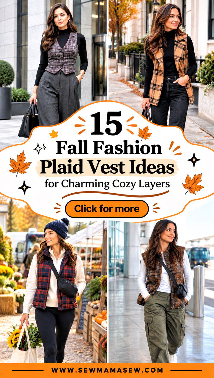 15 Fall Fashion Plaid Vest Ideas for Charming Cozy Layers - 15 Fall Fashion Plaid Vest Ideas for Charming Cozy Layers