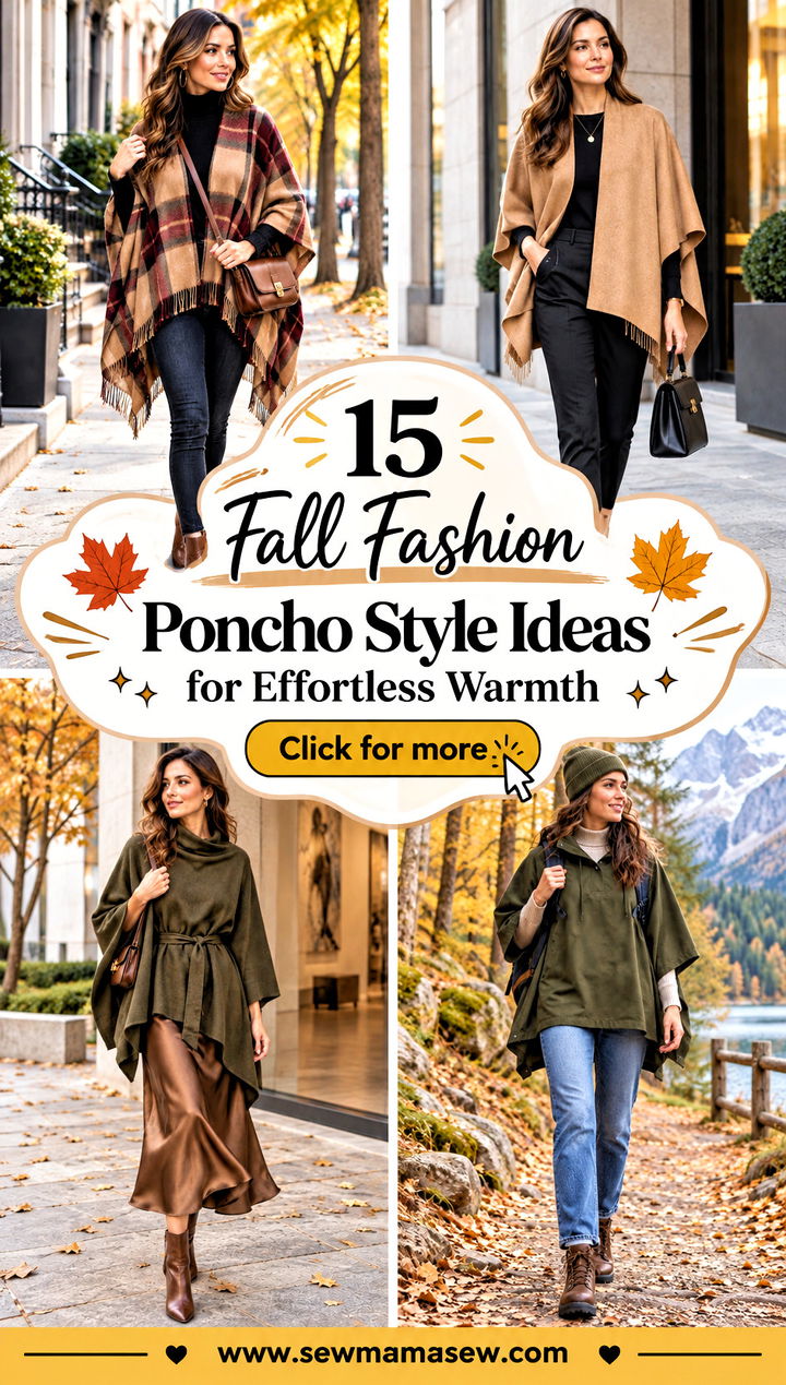 15 Fall Fashion Poncho Style Ideas for Effortless Warmth - 15 Fall Fashion Poncho Style Ideas for Effortless Warmth