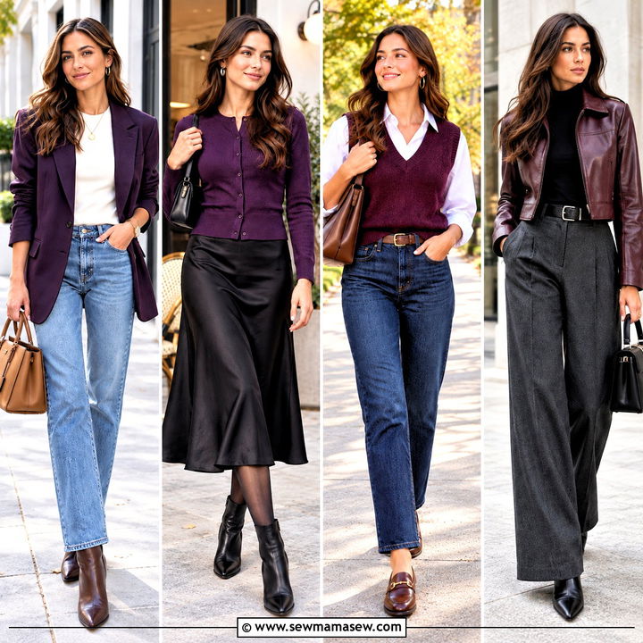 15 Fall Fashion Purple Ensemble Ideas for Bold Daily Looks