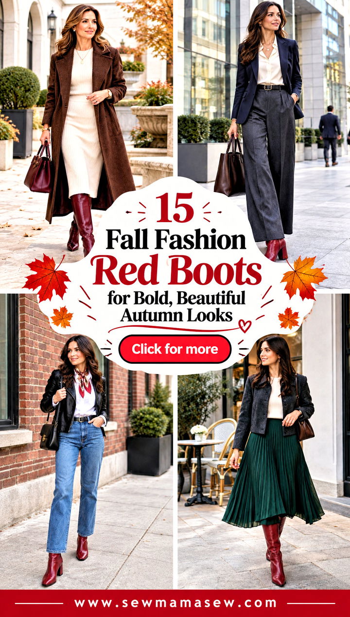 15 Fall Fashion Red Boots for Bold Beautiful Autumn Looks - 15 Fall Fashion Red Boots for Bold, Beautiful Autumn Looks