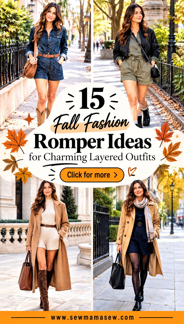 15 Fall Fashion Romper Ideas for Charming Layered Outfits - 15 Fall Fashion Romper Ideas for Charming Layered Outfits