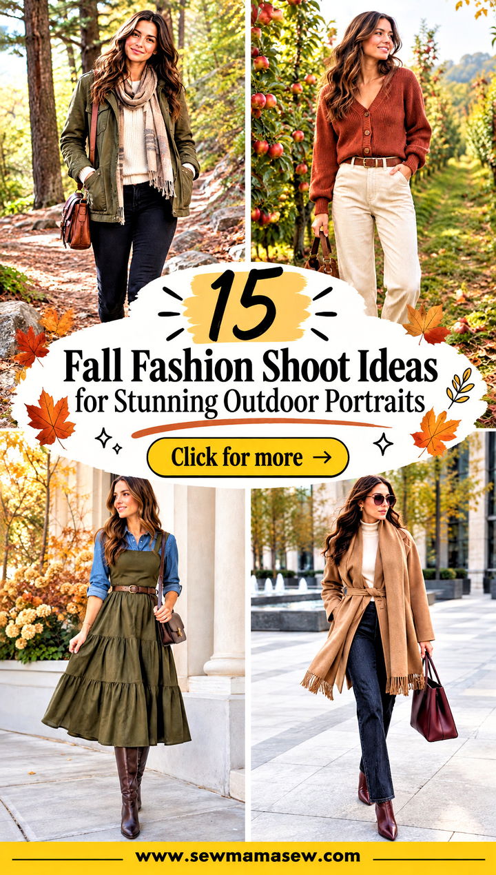 15 Fall Fashion Shoot Ideas for Stunning Outdoor Portraits - 15 Fall Fashion Shoot Ideas for Stunning Outdoor Portraits