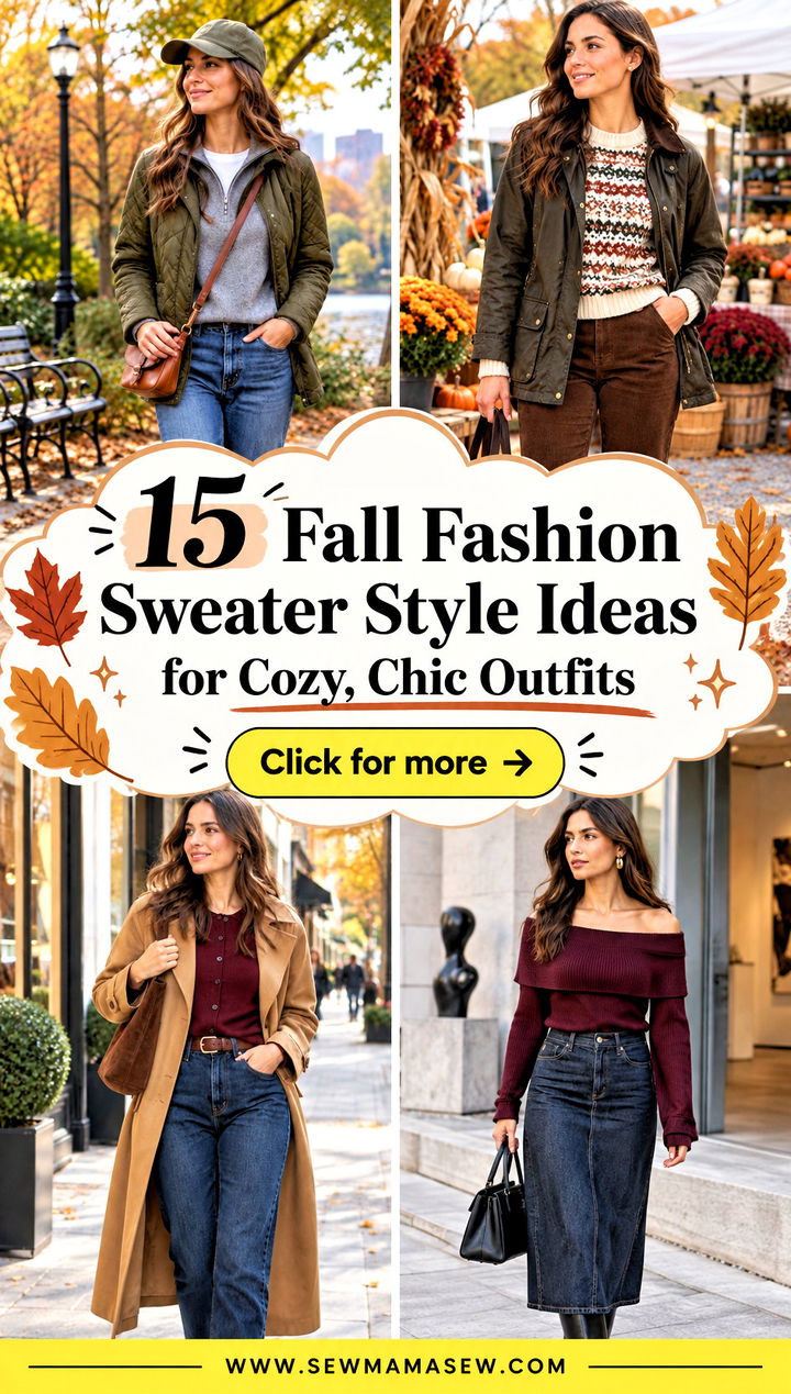 15 Fall Fashion Sweater Style Ideas for Cozy Chic Outfits - 15 Fall Fashion Sweater Style Ideas for Cozy, Chic Outfits