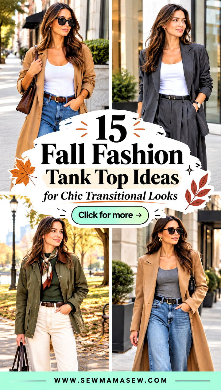 15 Fall Fashion Tank Top Ideas for Chic Transitional Looks - 15 Fall Fashion Tank Top Ideas for Chic Transitional Looks